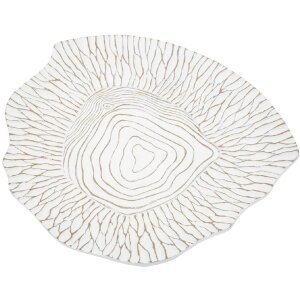 Mauro Ferretti castron decorativ 37x34x6 cm alb