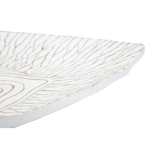 Mauro Ferretti castron decorativ 37x34x6 cm alb