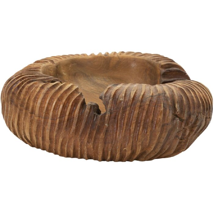 Mauro Ferretti castron decorativ Garit 37x40x16 cm maro