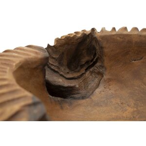 Mauro Ferretti castron decorativ Garit 37x40x16 cm maro