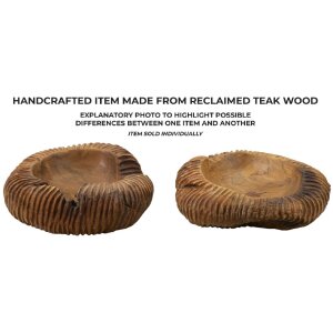 Mauro Ferretti castron decorativ Garit 37x40x16 cm maro