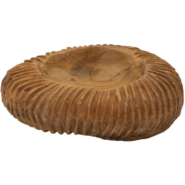 Mauro Ferretti castron decorativ Garit Ø32x11 cm maro