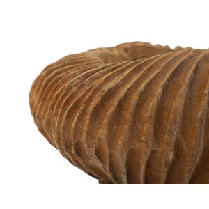 Mauro Ferretti castron decorativ Garit Ø32x11 cm maro