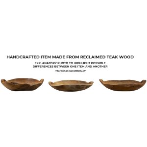 Mauro Ferretti Dekoschale Wahan 42x36x7 cm braun