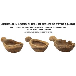 Mauro Ferretti Dekoschale Löffel 36x16x8 cm braun