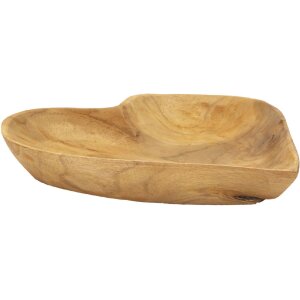 Mauro Ferretti Dekoschale Kiha Herzform 27x29x4 cm braun