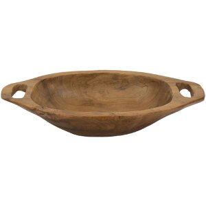 Mauro Ferretti Dekoschale Wan 37x26,5x7 cm braun