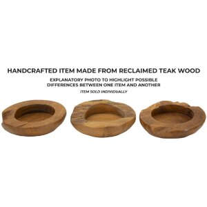 Mauro Ferretti Erusi castron decorativ Ø 20x6 cm maro