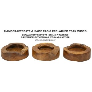 Mauro Ferretti Erusi Plus castron decorativ Ø 21x6 cm maro