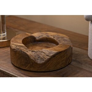 Mauro Ferretti Erusi Plus castron decorativ Ø 21x6 cm maro