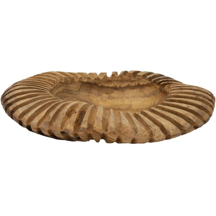 Mauro Ferretti castron decorativ Geris Ø 35x7 cm maro