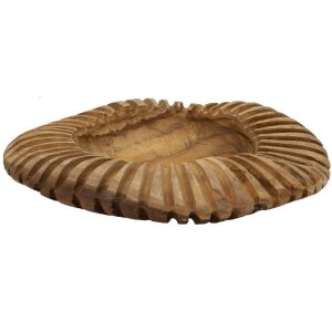 Mauro Ferretti castron decorativ Geris Ø 35x7 cm maro