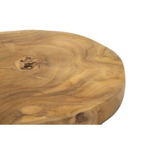 Mauro Ferretti castron decorativ Pokon Ø 25x2 cm maro