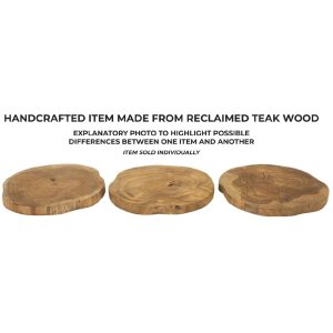 Mauro Ferretti castron decorativ Pokon Ø 25x2 cm maro