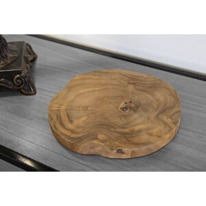 Mauro Ferretti castron decorativ Pokon Ø 25x2 cm maro