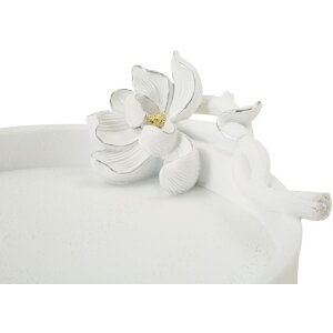 Mauro Ferretti Dekoschale Magnolia 24x21x6 cm weiß