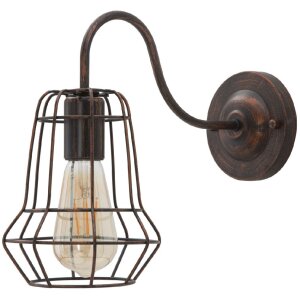 Mauro Ferretti lumina de perete industrial E27 33x15x27.5 cm întuneric