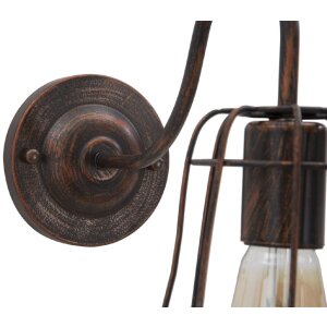 Mauro Ferretti lumina de perete industrial E27 33x15x27.5 cm întuneric