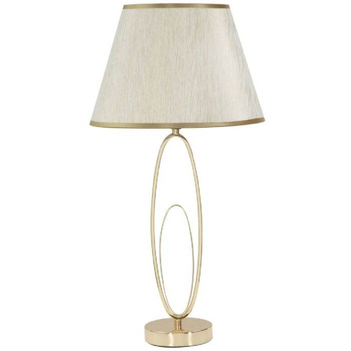 Mauro Ferretti lampă de masă Glam Flush E27 Ø 30x58 cm crem auriu