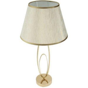 Mauro Ferretti lampă de masă Glam Flush E27 Ø 30x58 cm crem auriu