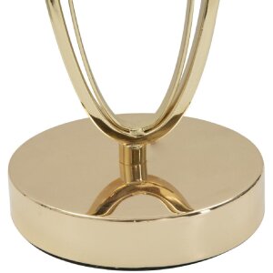 Mauro Ferretti lampă de masă Glam Flush E27 Ø 30x58 cm crem auriu