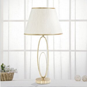 Mauro Ferretti lampă de masă Glam Flush E27 Ø 30x58 cm crem auriu
