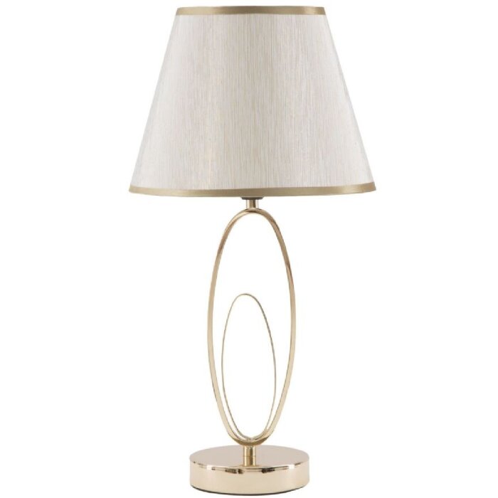 Mauro Ferretti Tischlampe Glam Flush E27 Ø 24x47 cm goldfarben creme