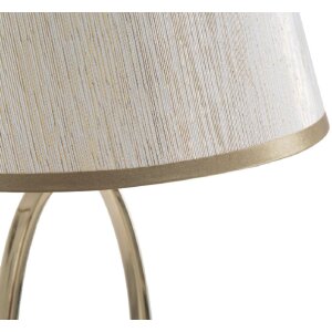 Mauro Ferretti Tischlampe Glam Flush E27 Ø 24x47 cm goldfarben creme