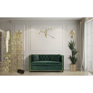 Mauro Ferretti lampă de perete Simple Glam E27 28.5x8x46 cm auriu