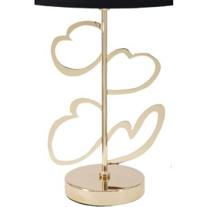 Mauro Ferretti lampă de masă Glam Harts E27 Ø 30x54.5 cm negru auriu