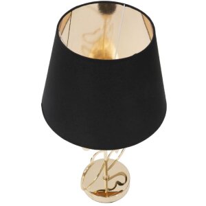 Mauro Ferretti lampă de masă Glam Harts E27 Ø 30x54.5 cm negru auriu