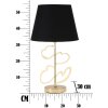 Mauro Ferretti lampă de masă Glam Harts E27 Ø 30x54.5 cm negru auriu