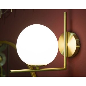 Mauro Ferretti lampă de perete Glamy E14 15x25x22 cm aur alb