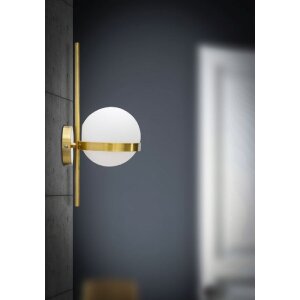 Mauro Ferretti lampă de perete Glamy cerc E14 15x20x40 cm aur alb