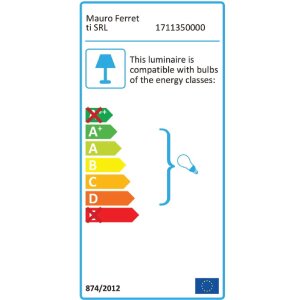 Mauro Ferretti lampă de perete Glamy cerc E14 15x20x40 cm aur alb