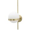 Mauro Ferretti lampă de perete Glamy cerc E14 15x20x40 cm aur alb