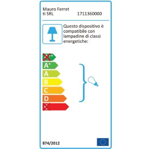 Mauro Ferretti lampă de perete Glamy Ablegen E14 24x20x52 cm aur alb