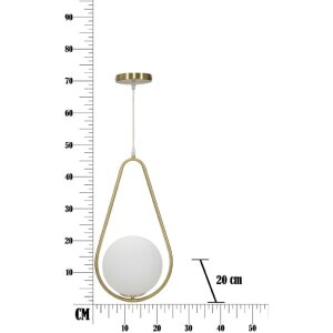 Mauro Ferretti Deckenleuchte Glamy Ablegen  E14 24x20x46 cm gold weiß