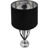 Mauro Ferretti Darky lampă de masă argint E27 Ø 28x56 cm negru argintiu