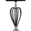 Mauro Ferretti Darky lampă de masă argint E27 Ø 28x56 cm negru argintiu