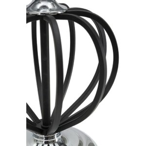 Mauro Ferretti Darky lampă de masă argint E27 Ø 28x44,5 cm negru argintiu