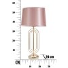 Mauro Ferretti lampă de masă Krista E27 Ø 28x55 cm roz auriu