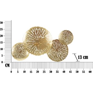 Mauro Ferretti lampă de perete Dishi Plus 2-light E14 47x13x28 cm aur