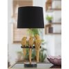 Mauro Ferretti lampă de masă papagali E27 Ø 30x62,5 cm negru auriu