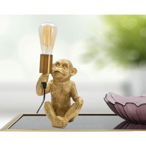 Mauro Ferretti lampă de masă monkey E27 17x14.5x25 cm aur