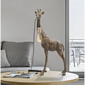 Mauro Ferretti lampă de masă Giraffe E27 40x22x80 cm aur antic