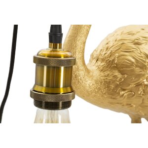 Mauro Ferretti Tischlampe Flamingo E27 37x19x59 cm gold