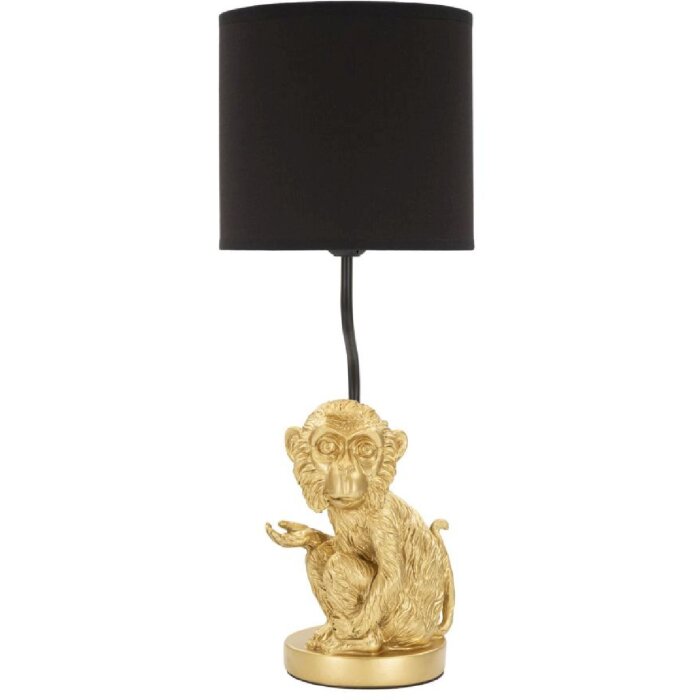 Mauro Ferretti lampă de masă maimuță așezată E27 Ø 20x51,5 cm aur negru
