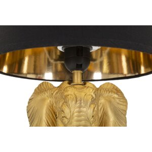 Mauro Ferretti Tischlampe Elefant E27 Ø 25x43 cm gold schwarz