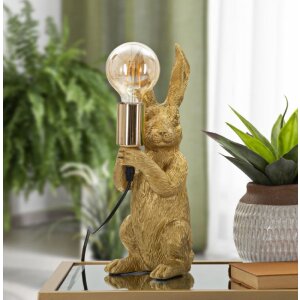 Mauro Ferretti lampă de masă rabbit E27 13x17x35,5 cm aur